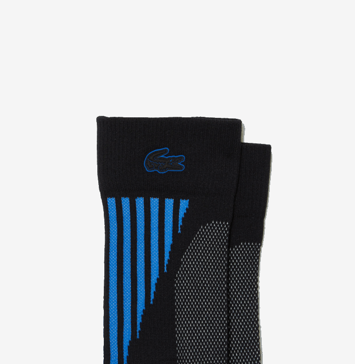homens Lacoste preto cinza chine azul yh1 meias esportivas 08D01668