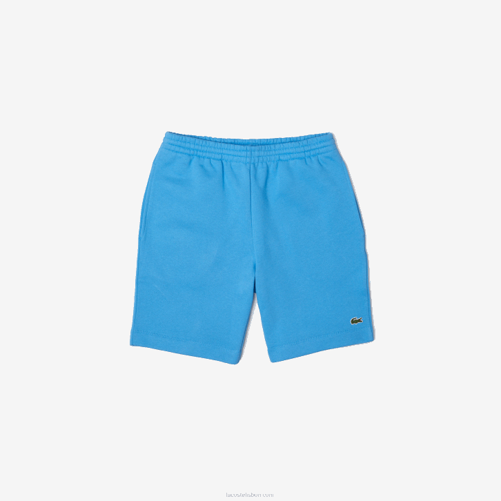 homens Lacoste azul 4x shorts de lã de algodão escovado orgânico 08D01370