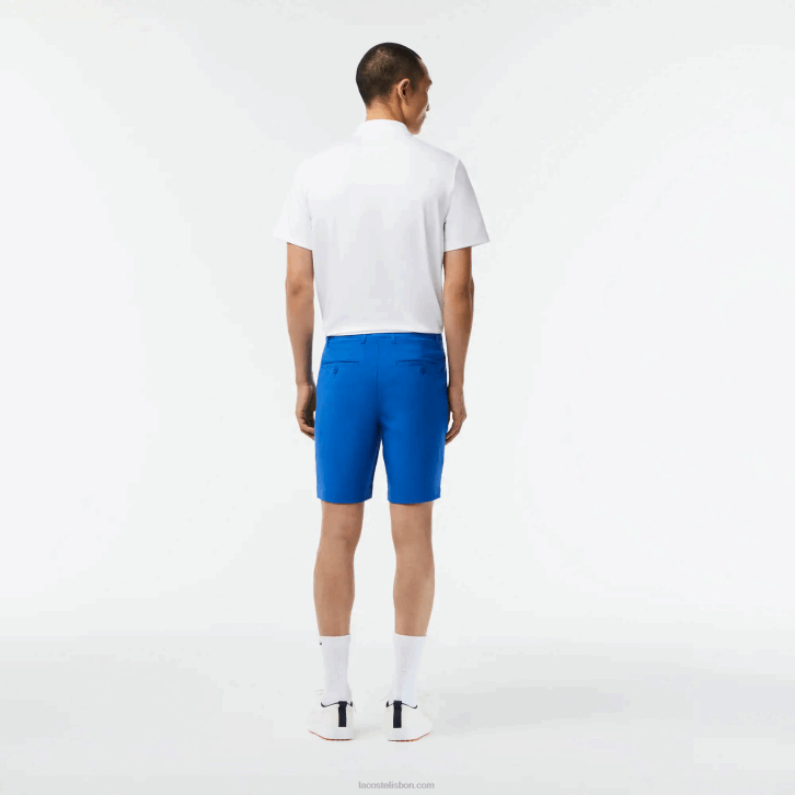 homens Lacoste azul kxb calções de golfe elásticos leves desportivos 08D0444