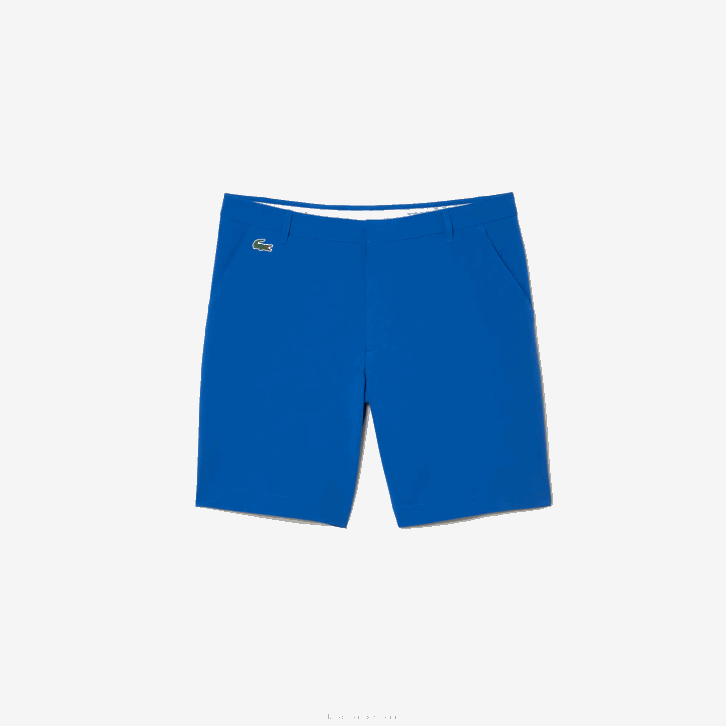 homens Lacoste azul kxb calções de golfe elásticos leves desportivos 08D0444