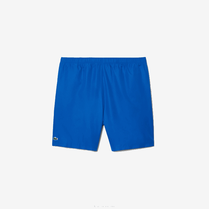 homens Lacoste azul kxb shorts listrados com logo esportivo - plus size - grande 08D0457