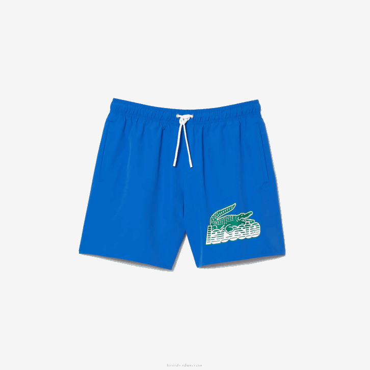 homens Lacoste azul kxb sunga de secagem rápida com bolsa de viagem 08D0518