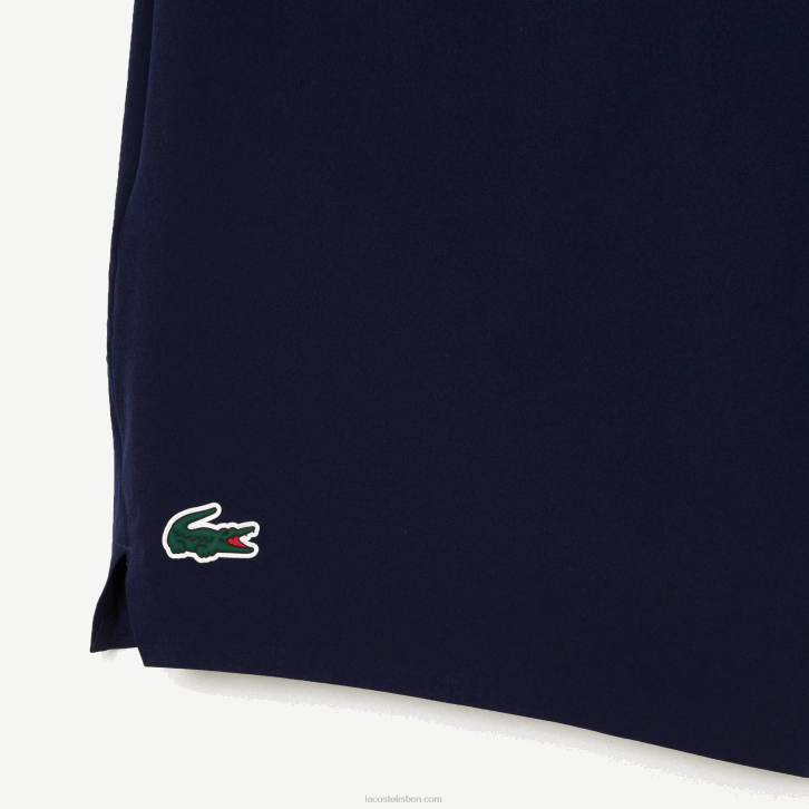 homens Lacoste azul marinho 166 bermuda tênis x novak djokovic 08D0408
