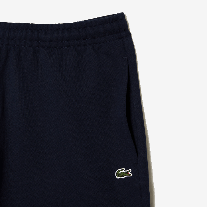 homens Lacoste azul marinho 166 shorts de lã de algodão não escovado 08D0430