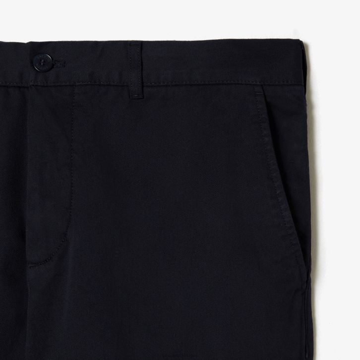homens Lacoste azul marinho hde bermudas de algodão orgânico elástico regular fit 08D0436
