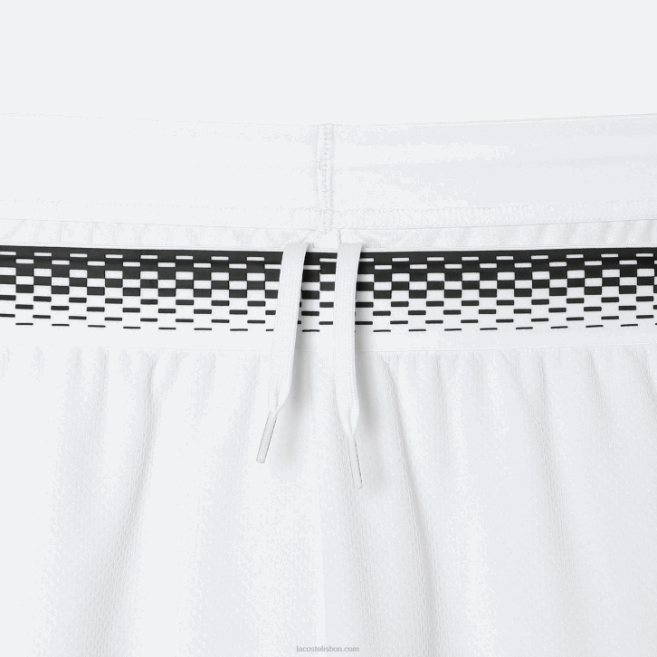 homens Lacoste branco 001 short de mesh tênis x daniil medvedev 08D0428