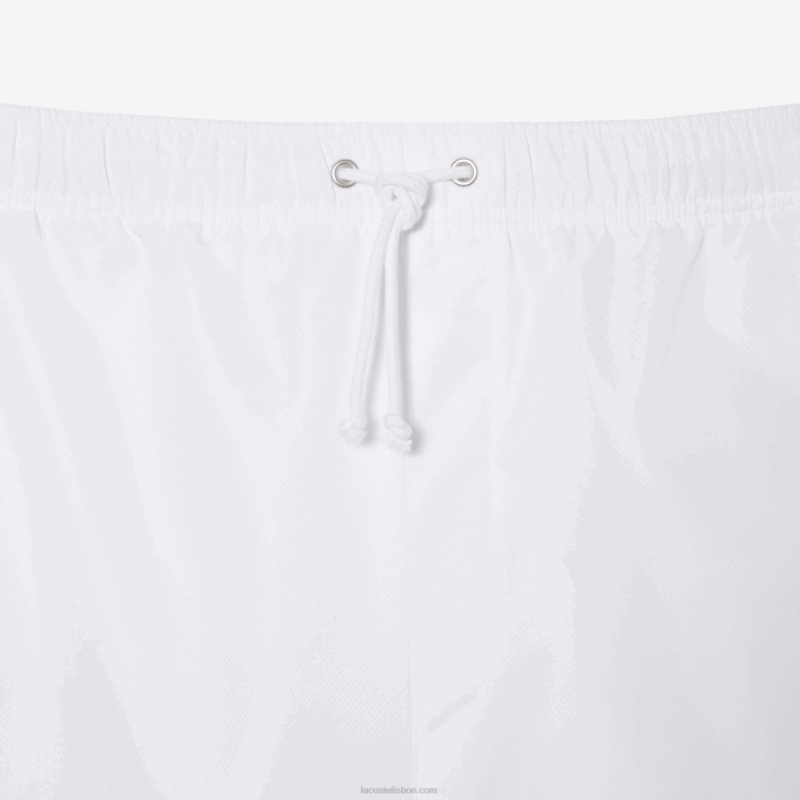 homens Lacoste branco 001 short esportivo forrado em jérsei de ajuste relaxado - plus size - grande 08D01446