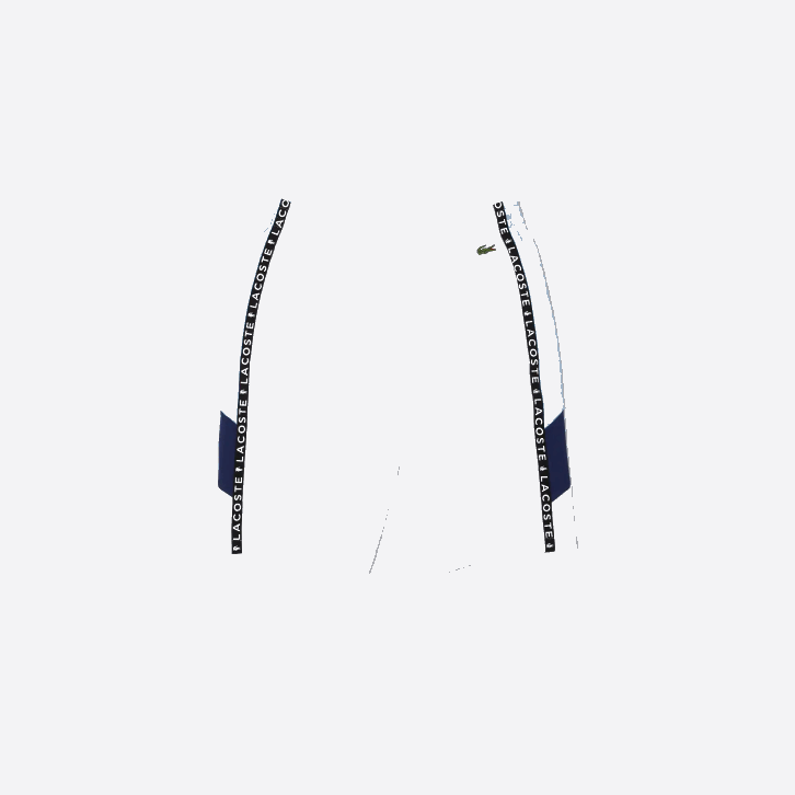 homens Lacoste branco azul vl3 bermuda de lã com faixas com letras 08D01602