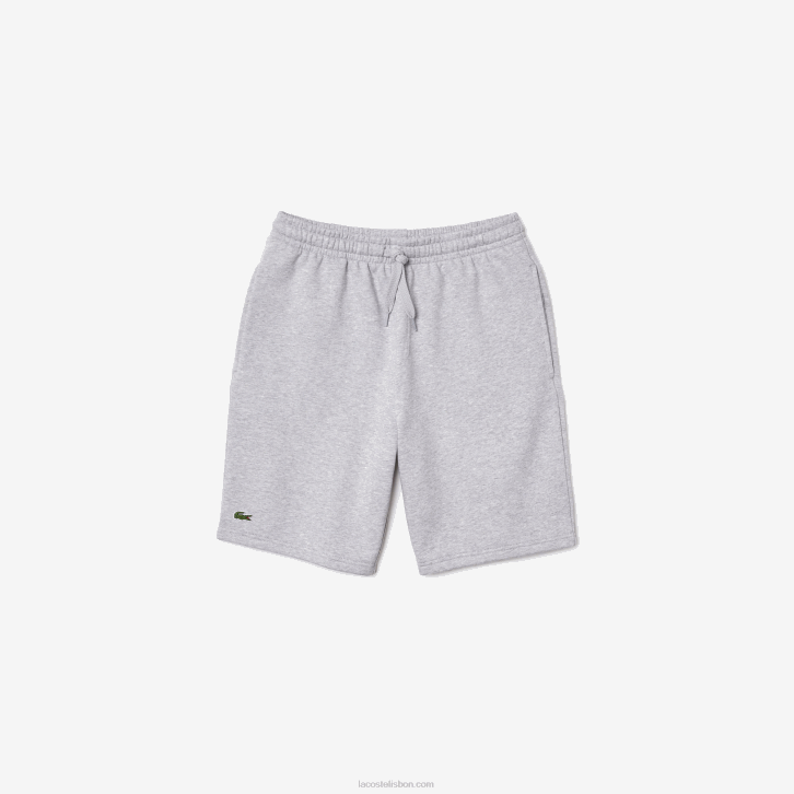 homens Lacoste chine cinza cca shorts de lã de tênis esportivo 08D01361