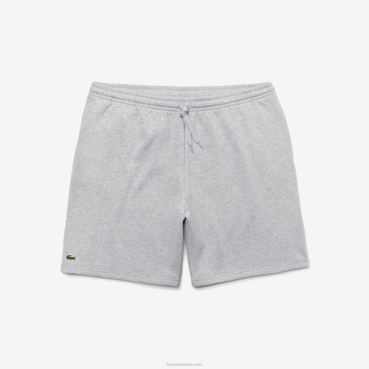 homens Lacoste chine cinza cca shorts esportivos de lã extra grandes 08D01521