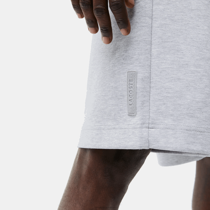 homens Lacoste chine cinza cca shorts estampados refletivos 08D01355
