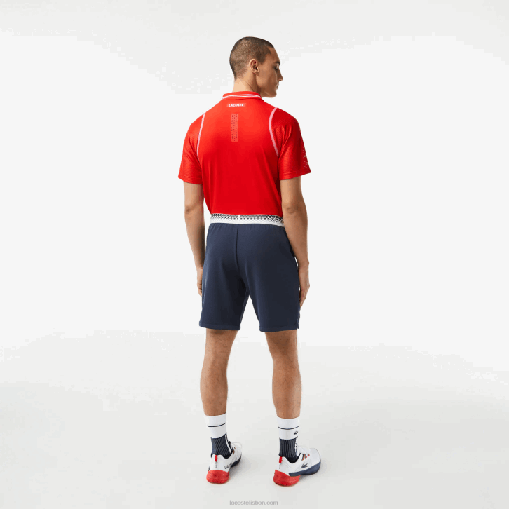 homens Lacoste kxe azul short de mesh tênis x daniil medvedev 08D0429