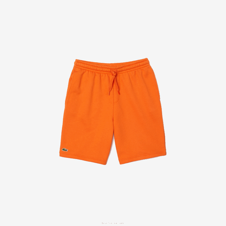 homens Lacoste laranja tv1 shorts de lã de tênis esportivo 08D01577