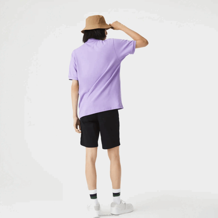 homens Lacoste preto 031 bermuda de algodão stretch slim fit 08D0432