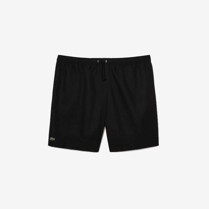 homens Lacoste preto 031 short esportivo forrado em jérsei de ajuste relaxado - plus size - grande 08D01445