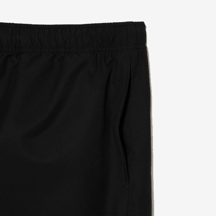 homens Lacoste preto 031 short esportivo forrado em jérsei de ajuste relaxado - plus size - grande 08D01445