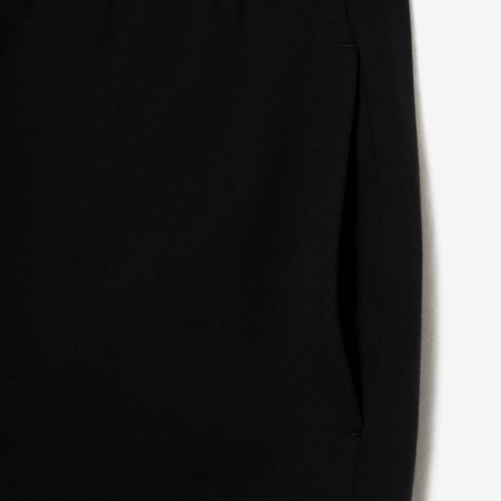 homens Lacoste preto 031 shorts de lã de algodão escovado orgânico 08D0416
