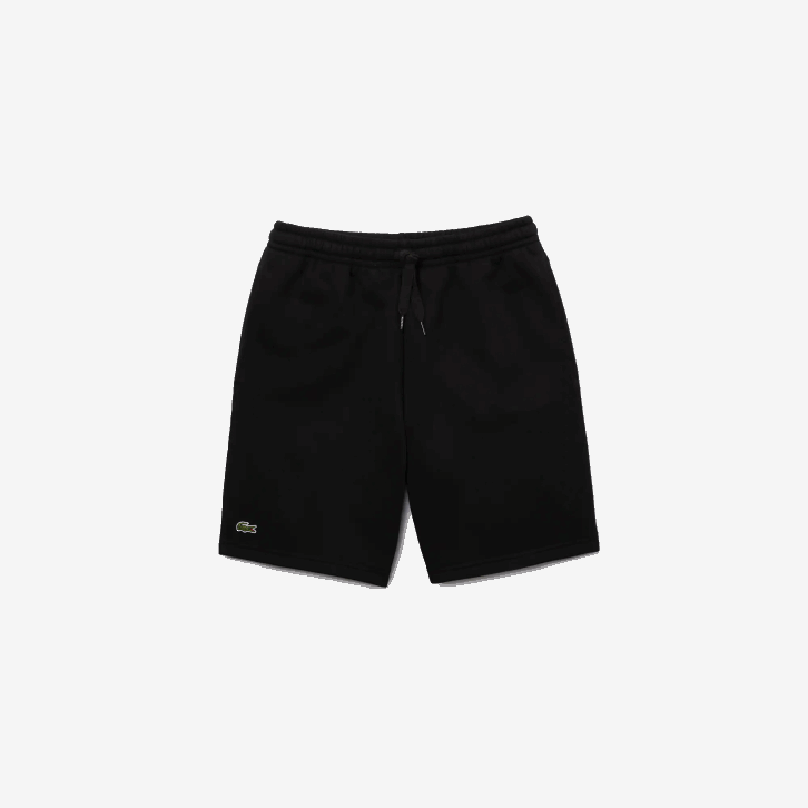 homens Lacoste preto 031 shorts de lã de tênis esportivo 08D01337