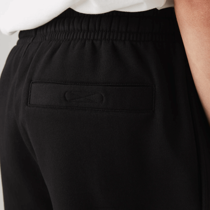 homens Lacoste preto 031 shorts de lã de tênis esportivo 08D01337
