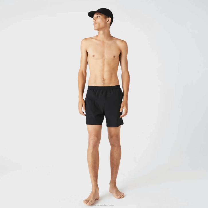 homens Lacoste preto 031 sunga leve 08D01681