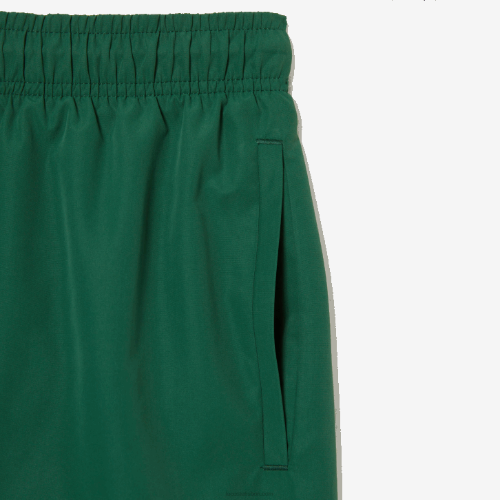homens Lacoste verde 132 sunga de secagem rápida com bolsa de viagem 08D0519