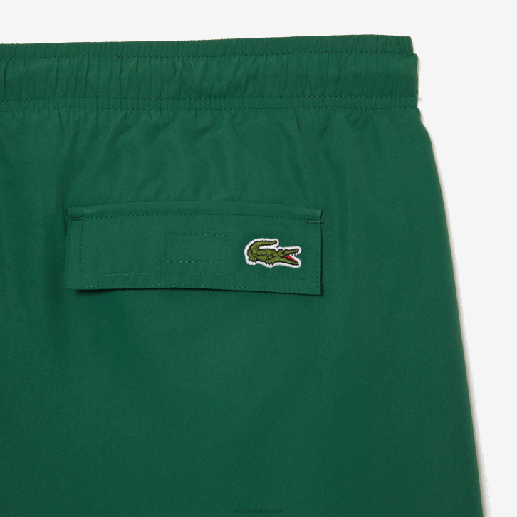homens Lacoste verde 132 sunga de secagem rápida com bolsa de viagem 08D0519