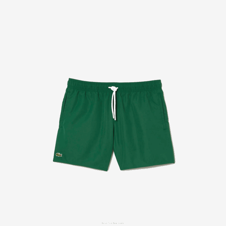 homens Lacoste verde azul marinho 381 calções de banho leves de secagem rápida 08D0540