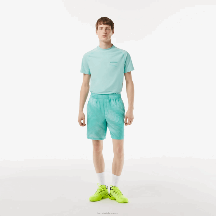 homens Lacoste verde claro amarelo h0u shorts esportivos 08D011