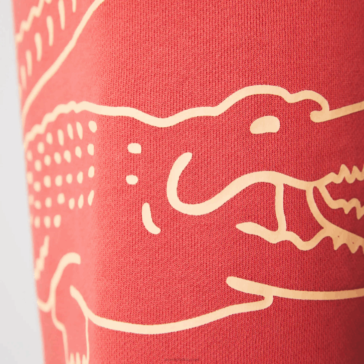 homens Lacoste vermelho 67g shorts de lã com estampa de crocodilo 08D01608
