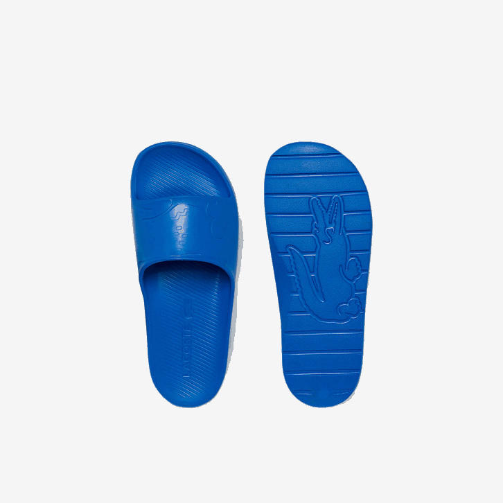 homens Lacoste azul 11c slides de logotipo sintético croco 2.0 08D01812