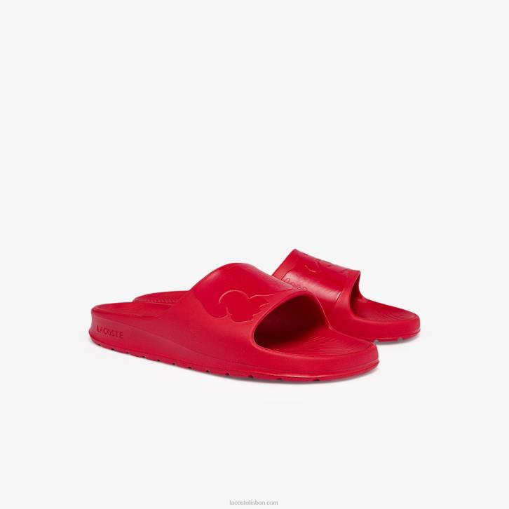 homens Lacoste vermelho rr1 slides de logotipo sintético croco 2.0 08D01811