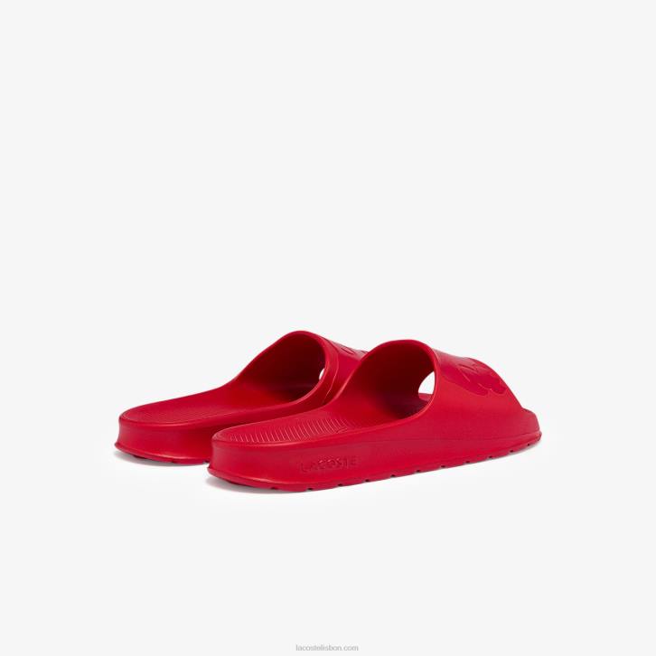 homens Lacoste vermelho rr1 slides de logotipo sintético croco 2.0 08D01811
