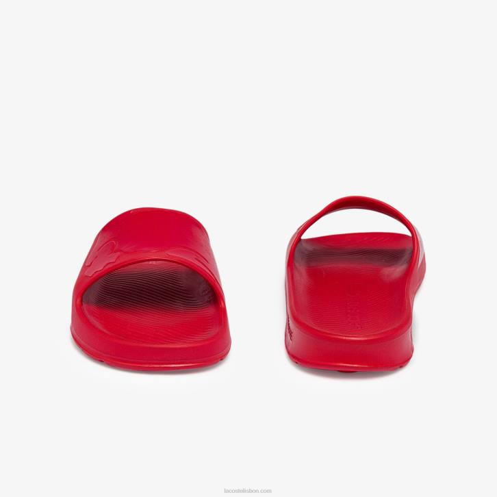 homens Lacoste vermelho rr1 slides de logotipo sintético croco 2.0 08D01811