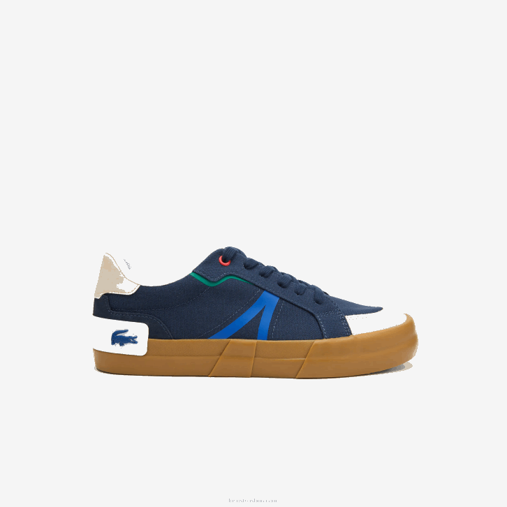 homens Lacoste goma de mascar gu1 l004 tênis sola de goma têxtil 08D01856