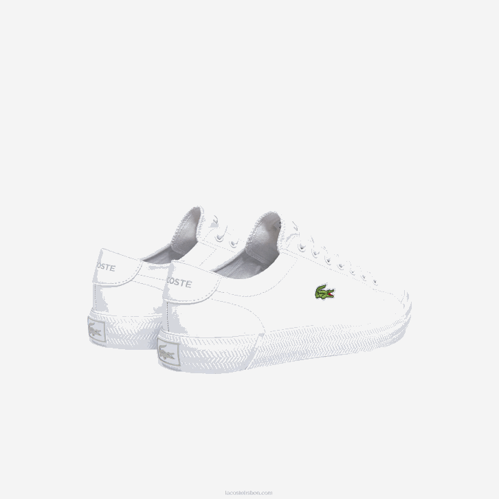 homens Lacoste branco 21g tênis gripshot de couro e sintético 08D01750