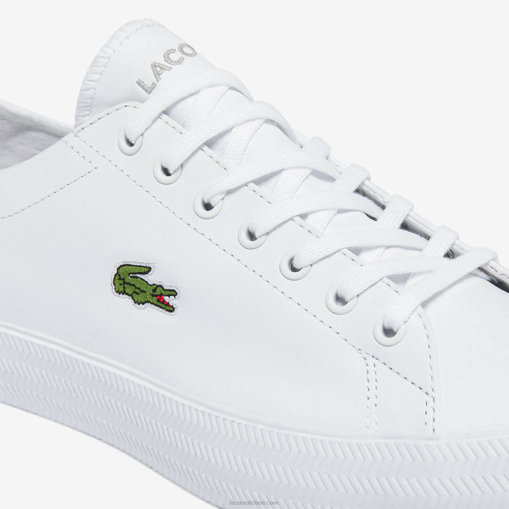 homens Lacoste branco 21g tênis gripshot de couro e sintético 08D01750
