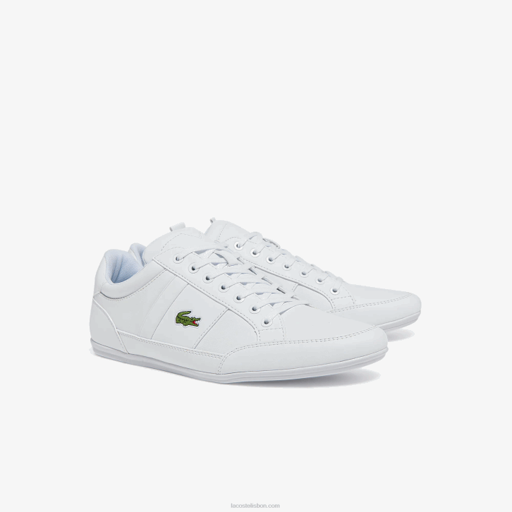 homens Lacoste branco 21g tênis sintético e couro chaymon 08D01867