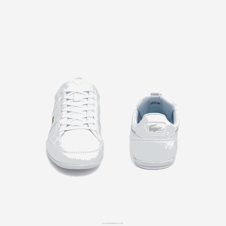 homens Lacoste branco 21g tênis sintético e couro chaymon 08D01867