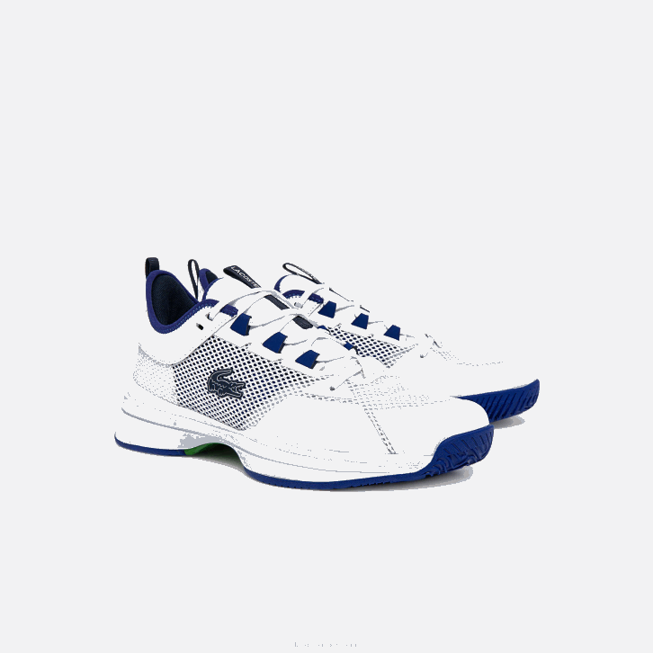 homens Lacoste branco/azul 080 ag-lt21 tênis têxtil e sintético 08D01865