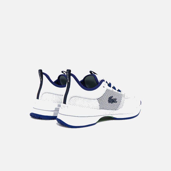 homens Lacoste branco/azul 080 ag-lt21 tênis têxtil e sintético 08D01865