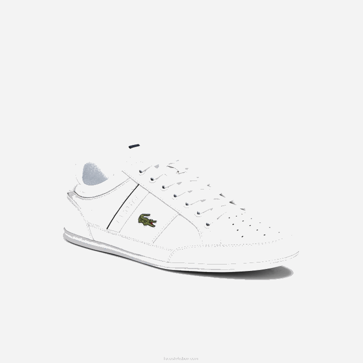 homens Lacoste branco e marinho 042 tênis couro e sintético chaymon 08D01713
