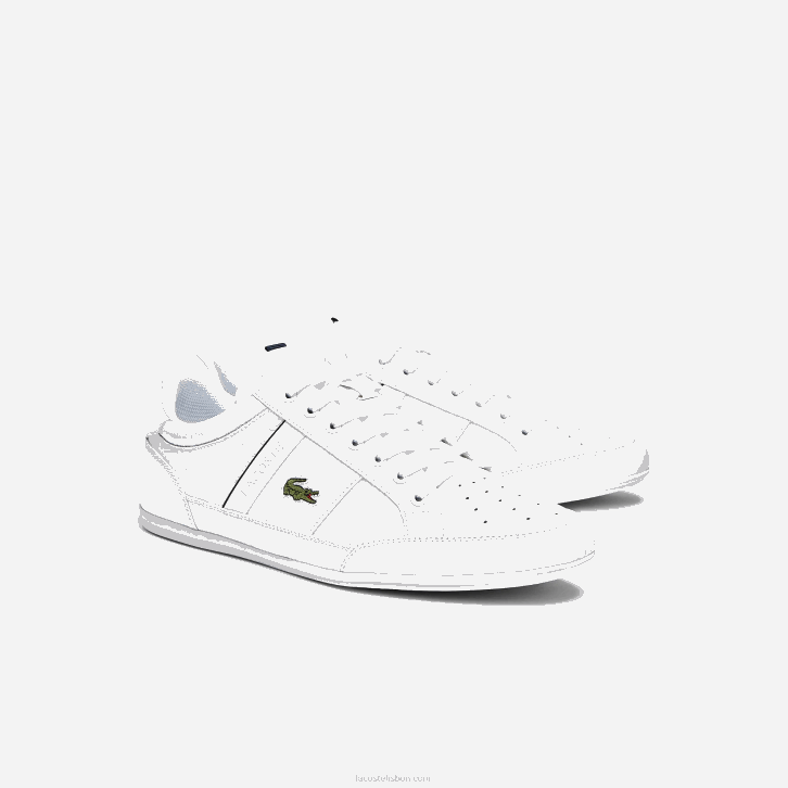 homens Lacoste branco e marinho 042 tênis couro e sintético chaymon 08D01713