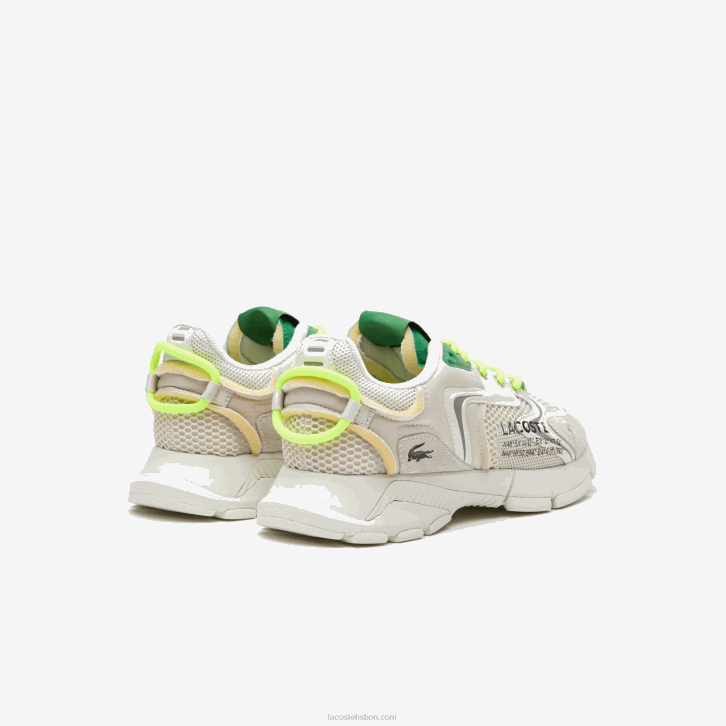 homens Lacoste branco verde wg1 l003 tênis neo têxtil 08D01698