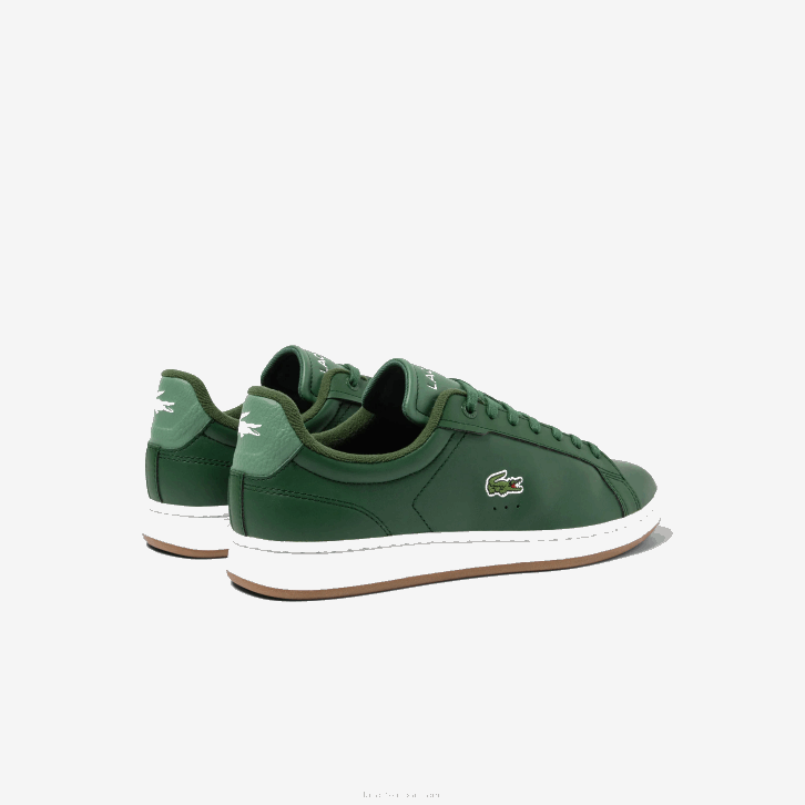 homens Lacoste chiclete verde escuro grg tênis carnaby pro couro chiclete 08D01723