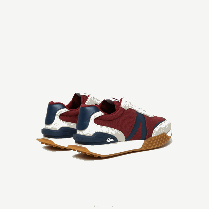 homens Lacoste goma de mascar gu1 l-spin deluxe couro de inverno e sapatos ao ar livre têxteis 08D01781