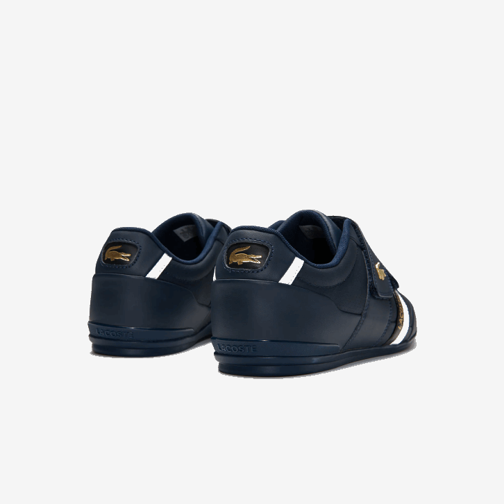 homens Lacoste marinha nb0 tênis com tira misano couro e sintético 08D01879