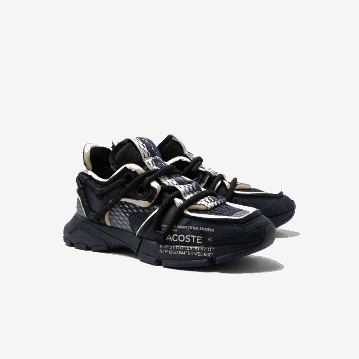 homens Lacoste marinha nb0 tênis l003 active para passarela têxtil 08D01734
