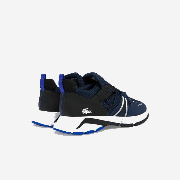 homens Lacoste marinho e branco 092 l003 sapatilhas têxteis 08D01797