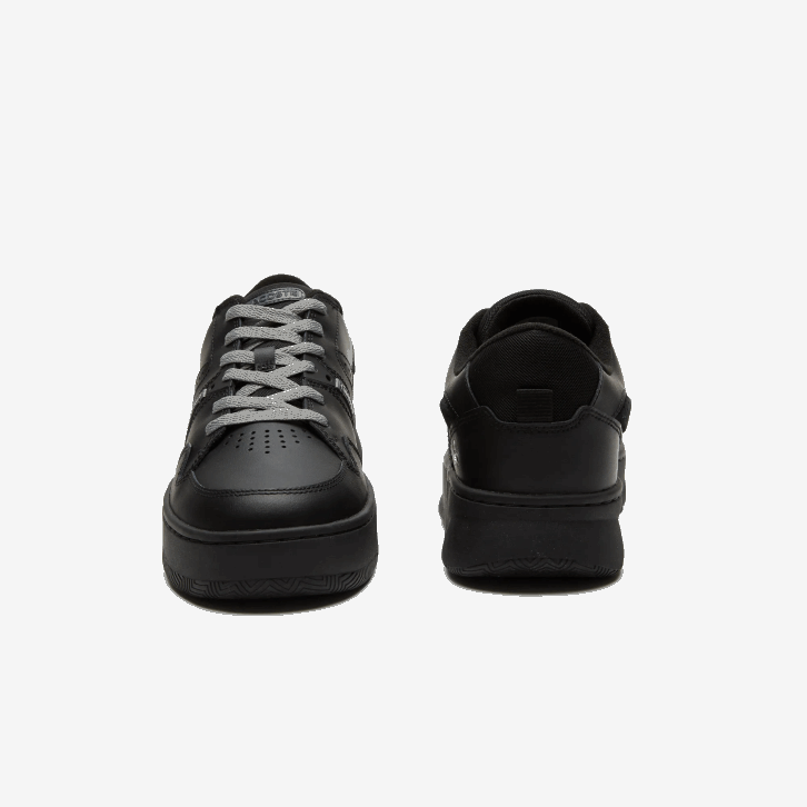 homens Lacoste preto 02h l005 tênis de couro 08D01824