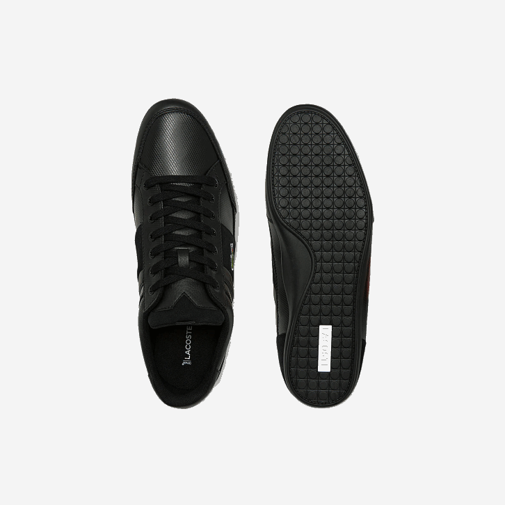 homens Lacoste preto 02h tênis chaymon bl couro e tons sintéticos 08D01807